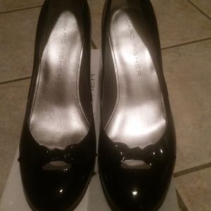 MARC FISHER  Black Patent Leather -Size 10